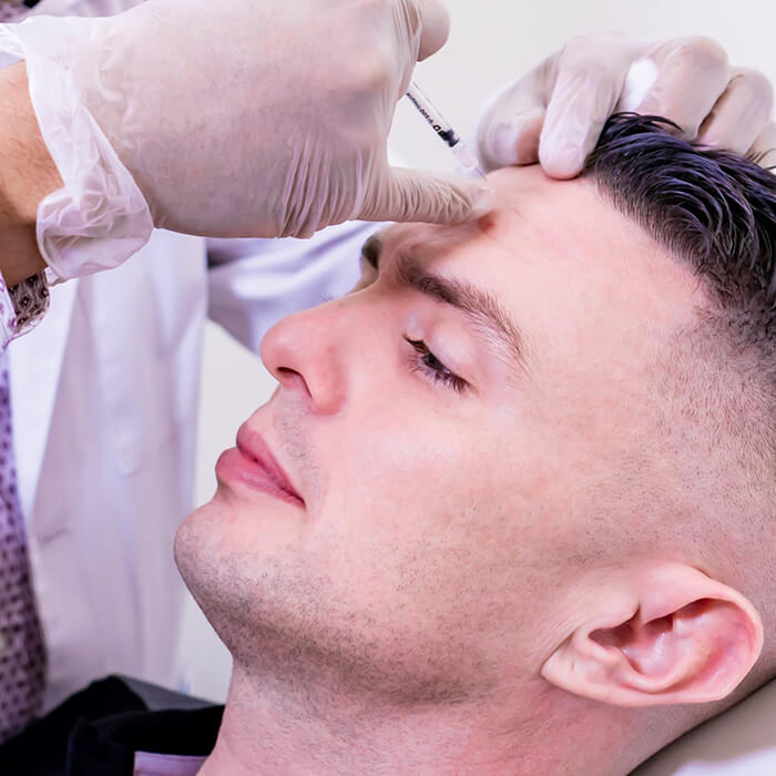 Man gets Botox in Milton to reduce fine lines